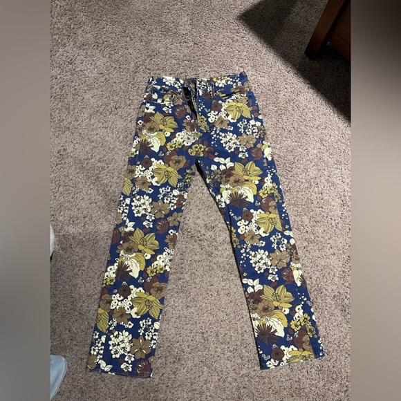 MOTHER High Waisted Rider Ankle Buncha Bloom Jeans - Picture 2 of 7